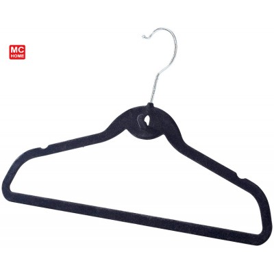 velvet flocking cloth suit coat hangers