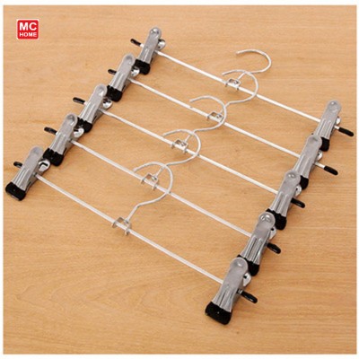 High Quality Non Slip Adult Clothes Hangers Children Adjustable Hanger Hanging Pants Skirt Jeans Hanger