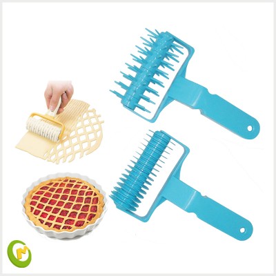 Pizza Tools pie maker Lattice Pastry Cutter With Plastic Handle