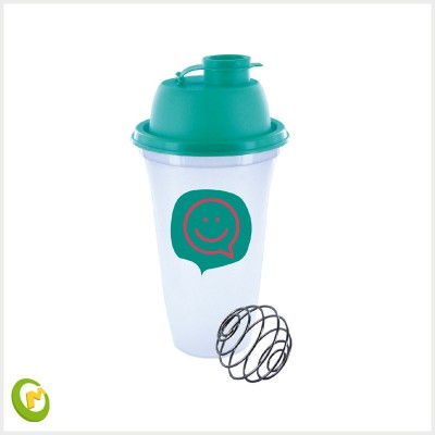 sport shake bottle with SS ball plastic bottle with mixing ball portable drink bottle plastic